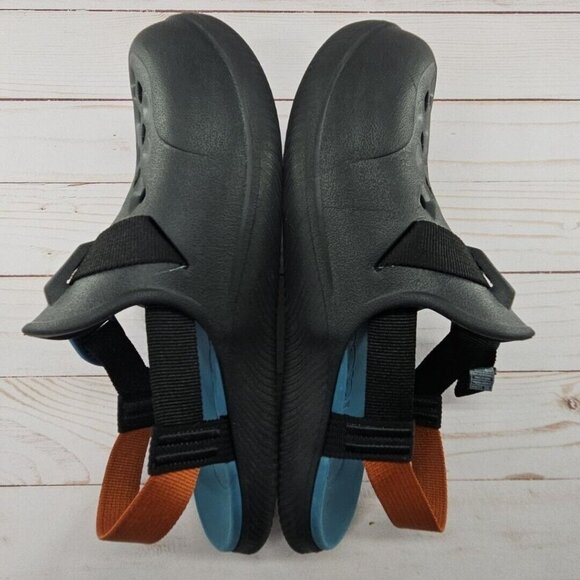 Chaco Chillos Clogs Rubber Youth 6 Black Orange Rubber Strapback - Picture 10 of 12